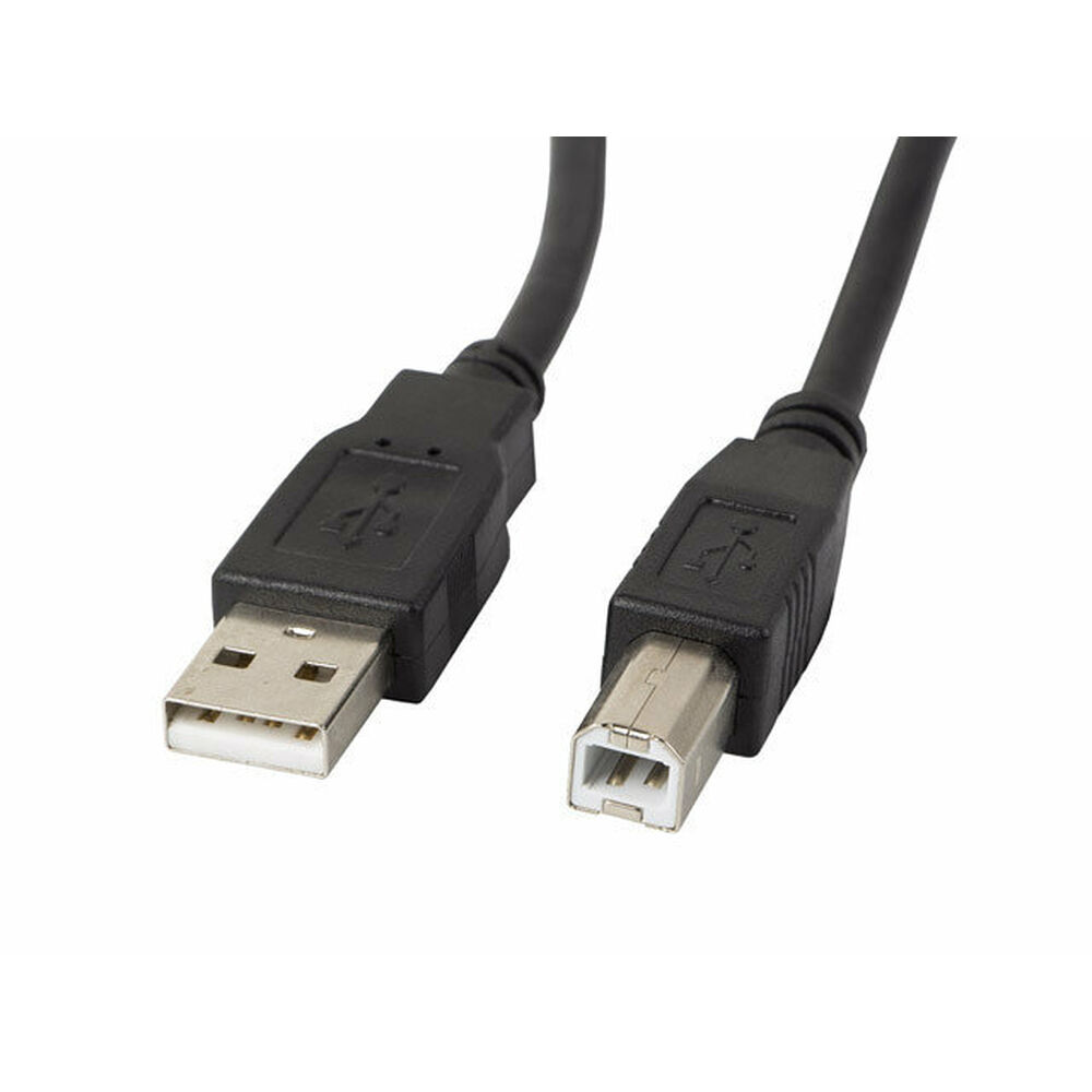 Cable USB A a USB B Lanberg CA-USBA-10CC-0005-BK Negro 0,5 m