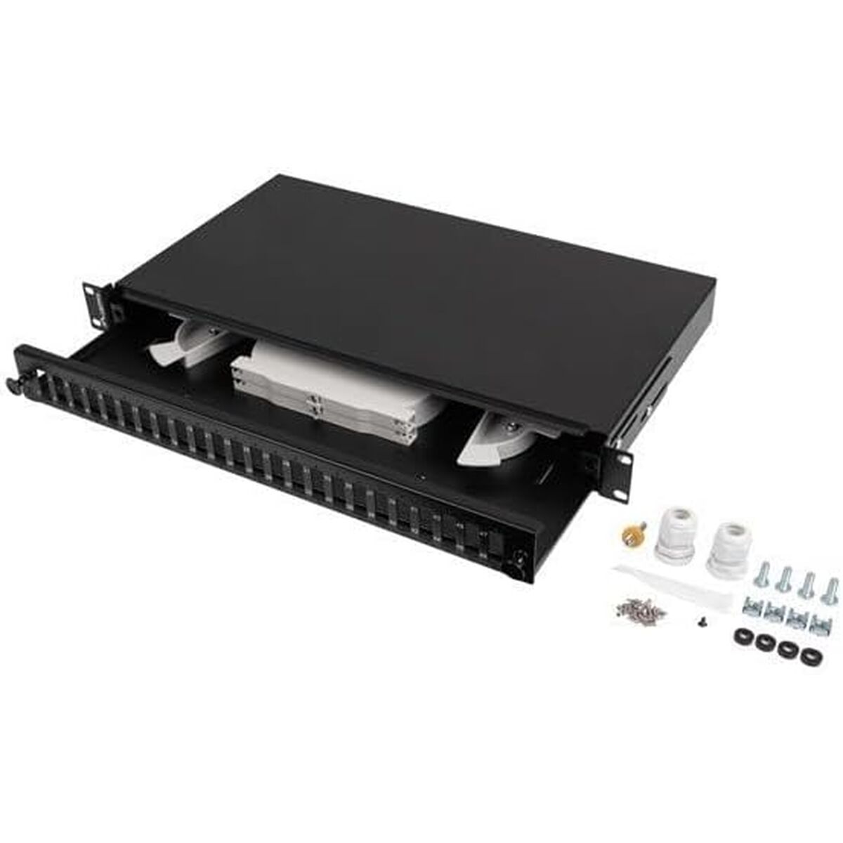 Afbeeldingen van 24-port UTP Category 6 Patch Panel Lanberg FOP1-24SD-LQB