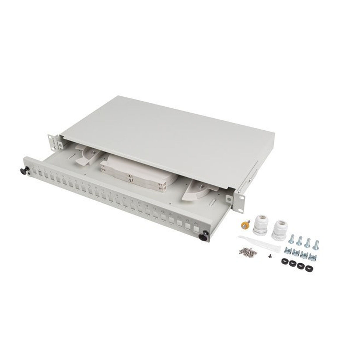 Afbeeldingen van 24-port UTP Category 6 Patch Panel Lanberg FOP1-24SS-LDS