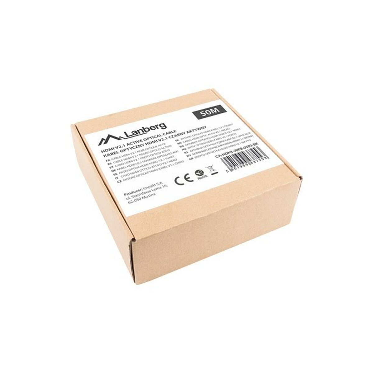 Afbeeldingen van HDMI Cable Lanberg CA-HDMI-30FB-0500-BK Black 50 m