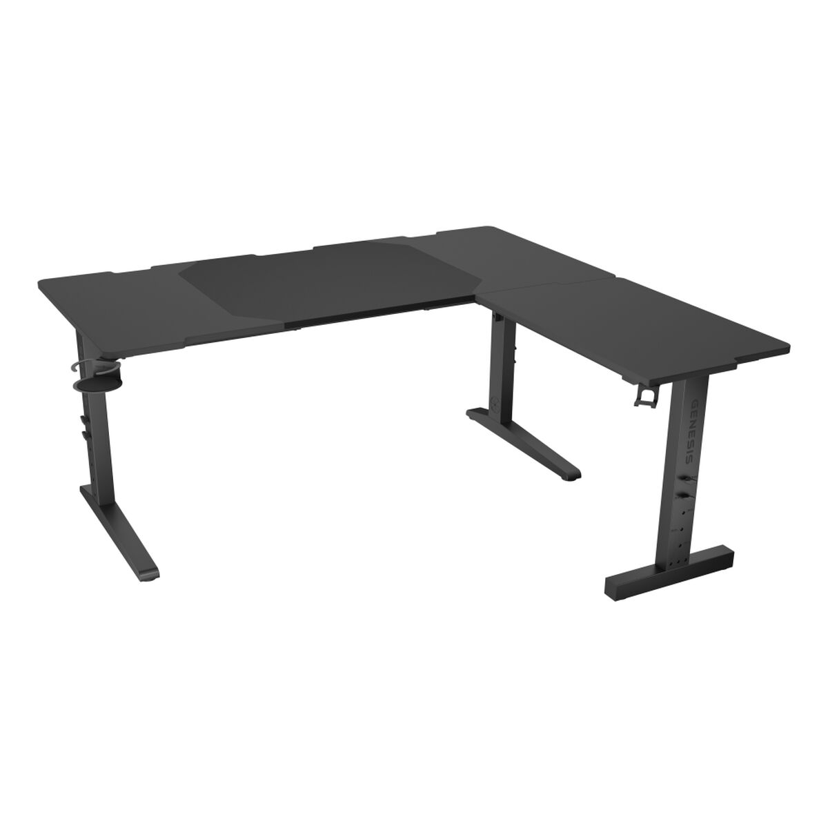Afbeeldingen van Desk Genesis NDS-2295 Black 160 x 155 cm