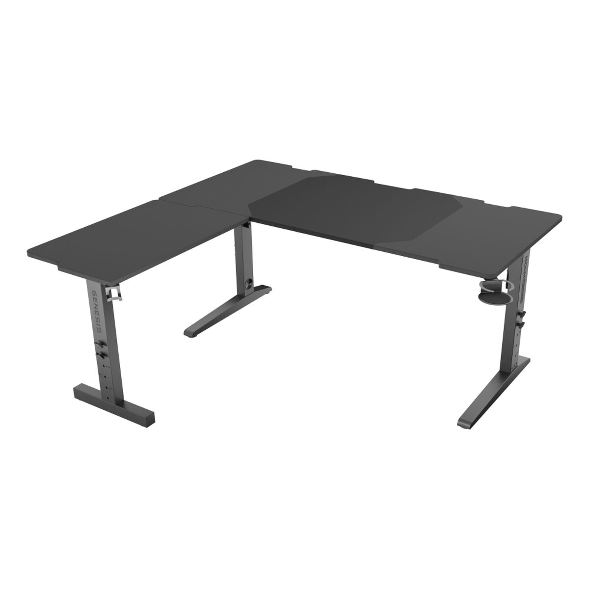 Afbeeldingen van Desk Genesis NDS-2295 Black 160 x 155 cm