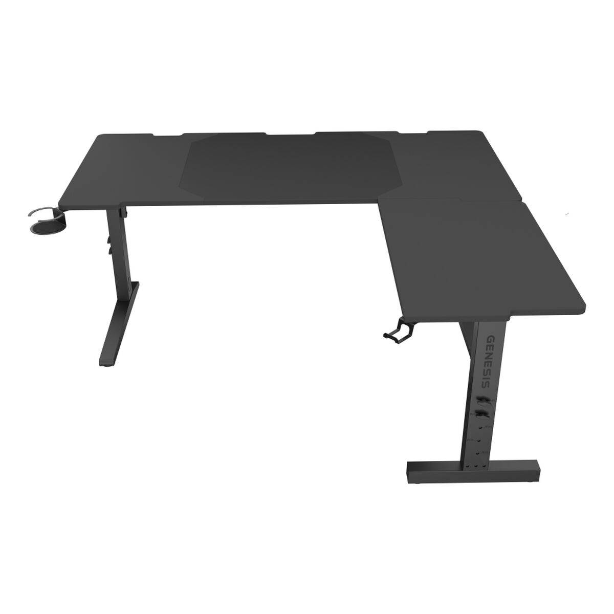 Afbeeldingen van Desk Genesis NDS-2295 Black 160 x 155 cm