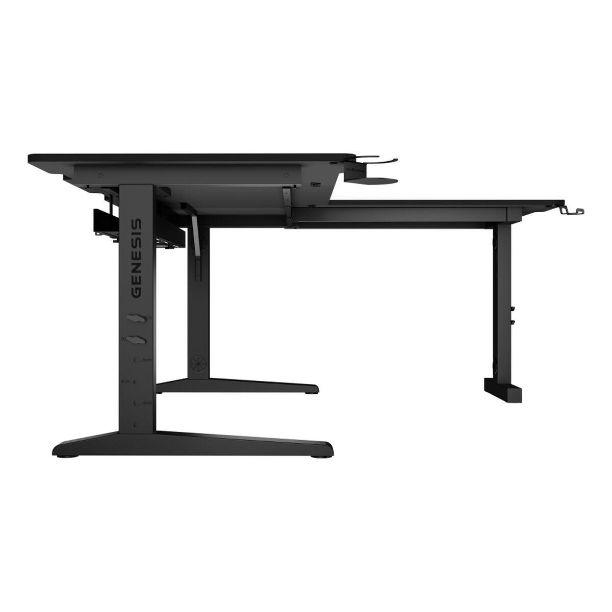 Afbeeldingen van Desk Genesis NDS-2295 Black 160 x 155 cm