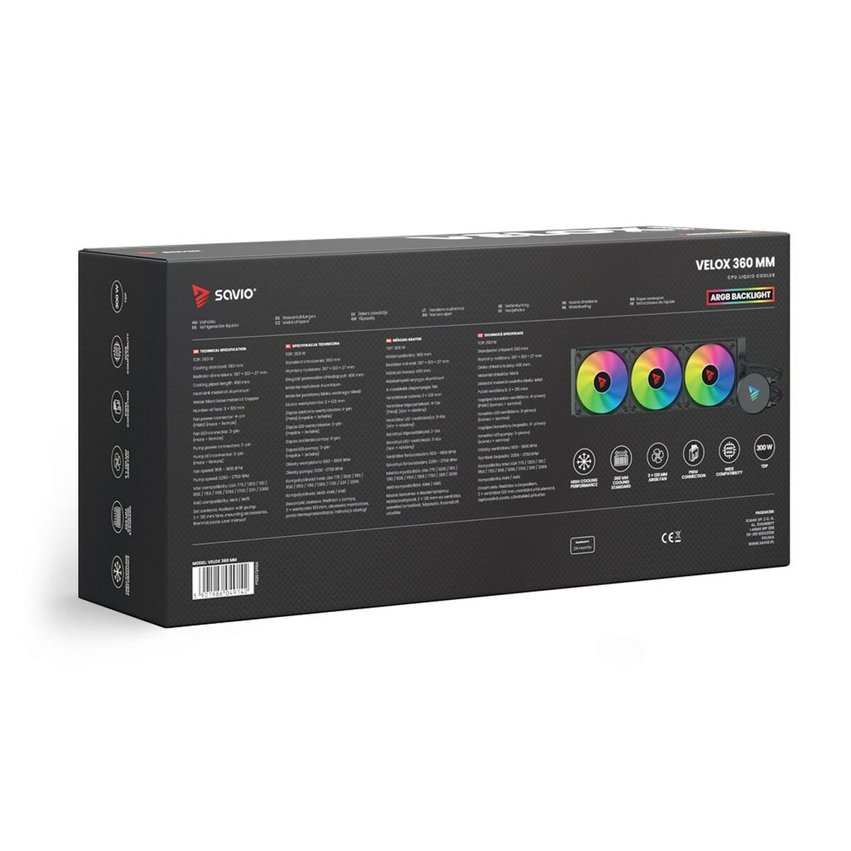 Afbeeldingen van Liquid Refrigeration Kit Savio VELOX 360 MM