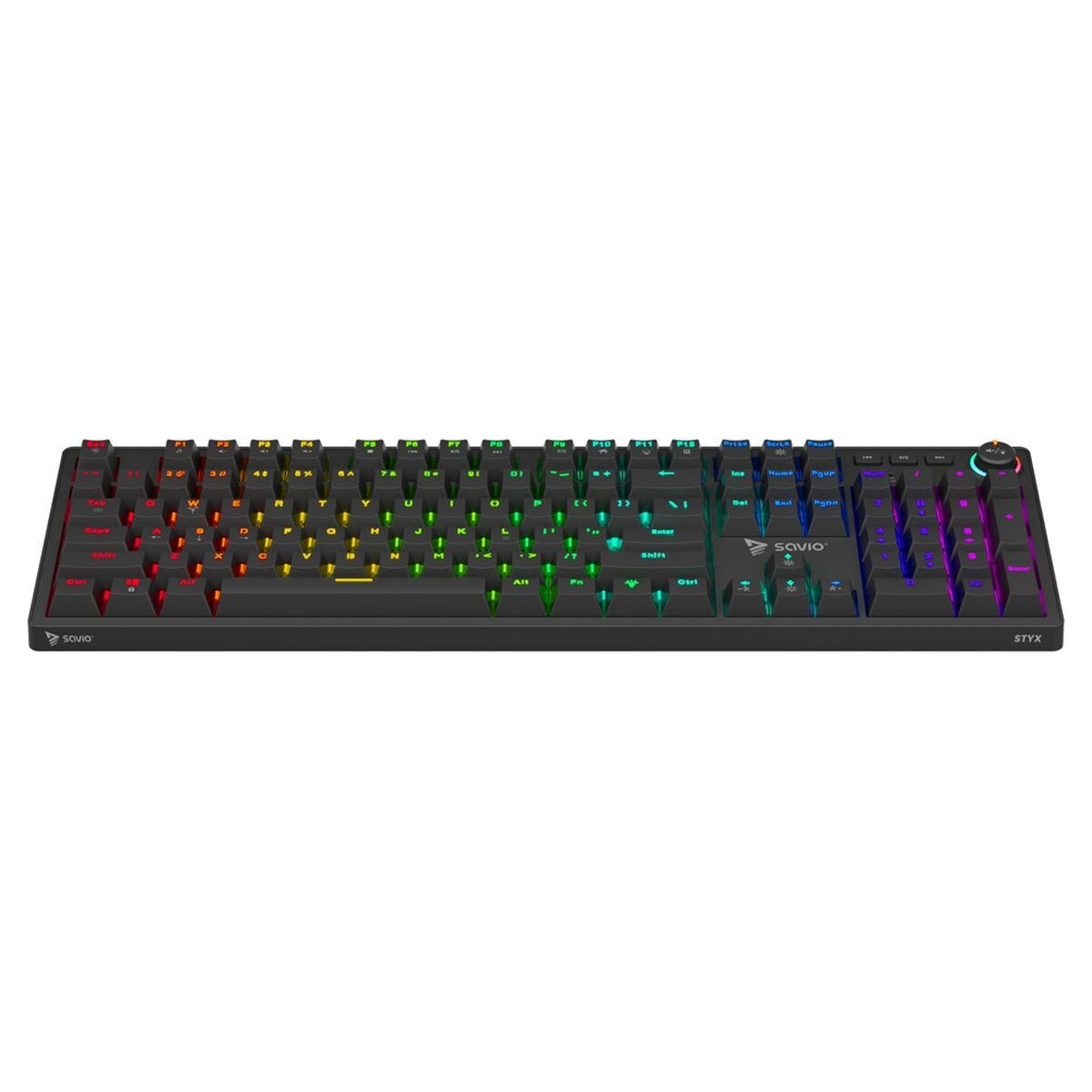 Afbeeldingen van Keyboard Savio STYX Outemu Red Black Multicolour QWERTY