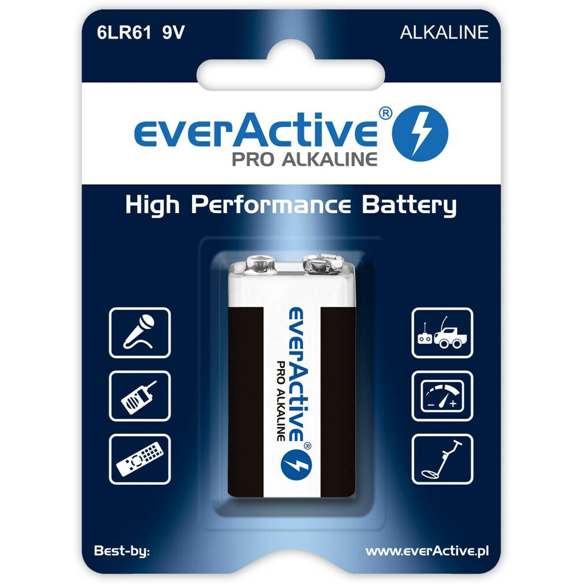 Batteries EverActive 6LR61 9V R9* 9 V (1 Unités)