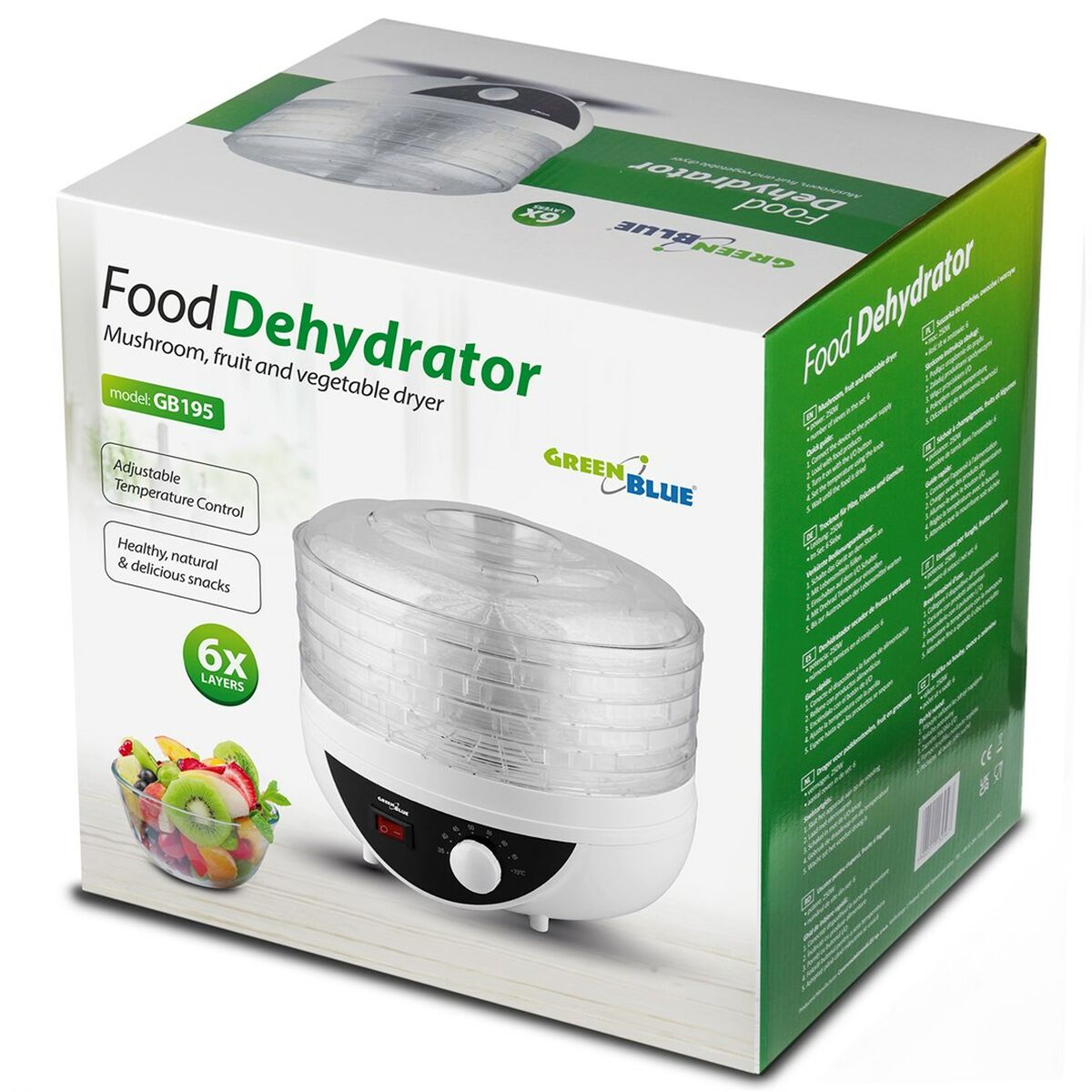 Image secondaire de Déshydrateur d'Aliments Greenblue GB195 250 W