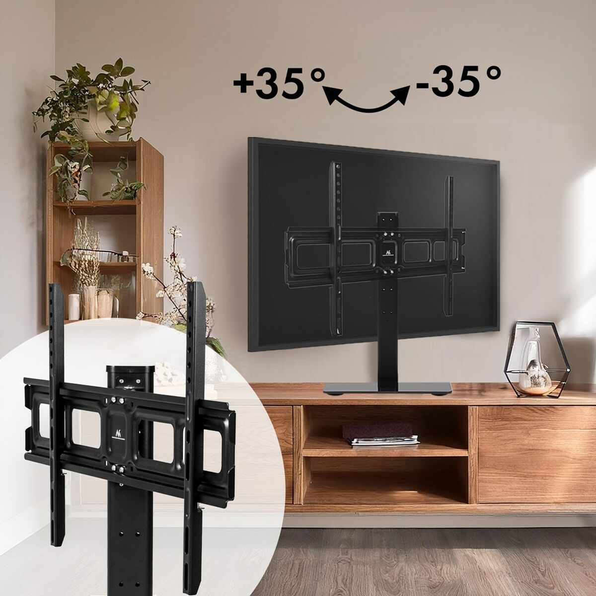 Afbeeldingen van TV Stand MacLean MC-386 75" 40 kg