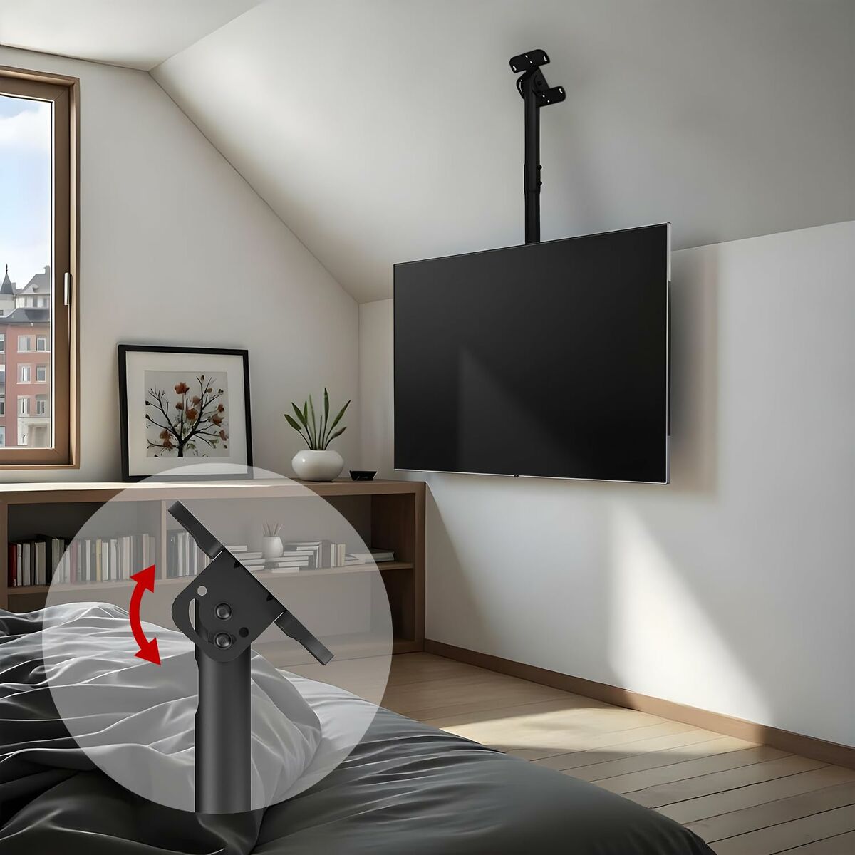 Afbeeldingen van Screen Table Support MacLean MC-112 B 86" 43"