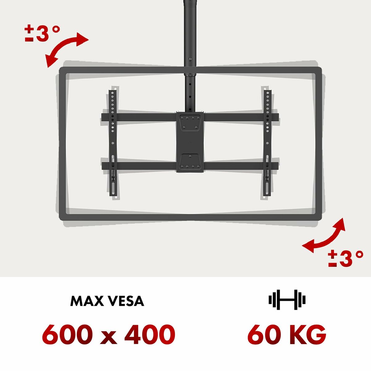 Afbeeldingen van Screen Table Support MacLean MC-112 B 86" 43"