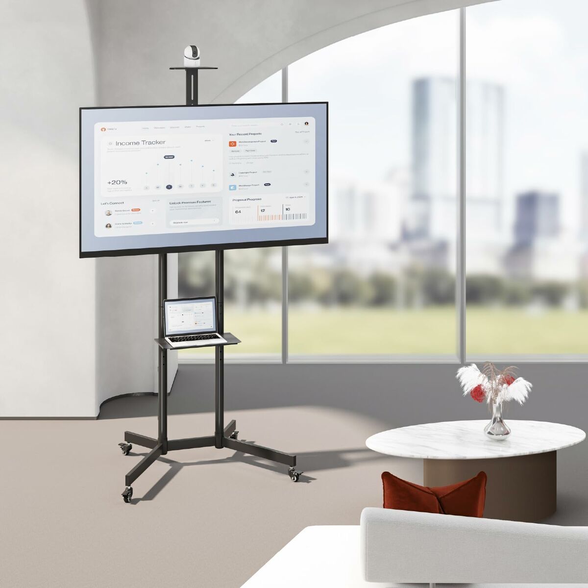 Afbeeldingen van Screen Table Support MacLean MC-113 B 70"