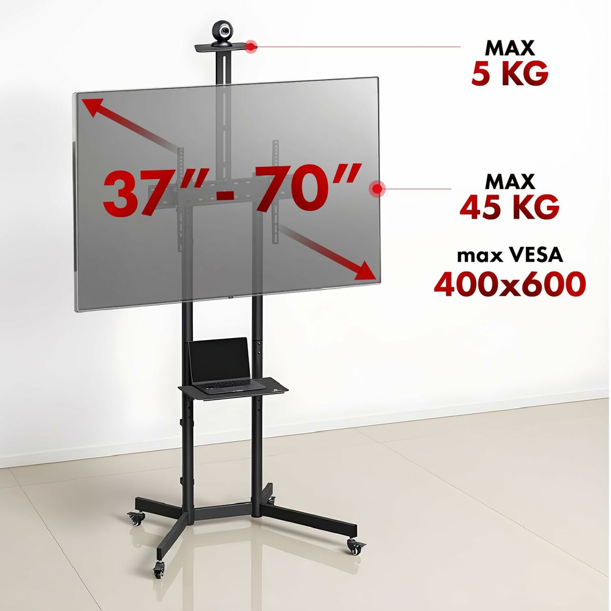 Afbeeldingen van Screen Table Support MacLean MC-113 B 70"