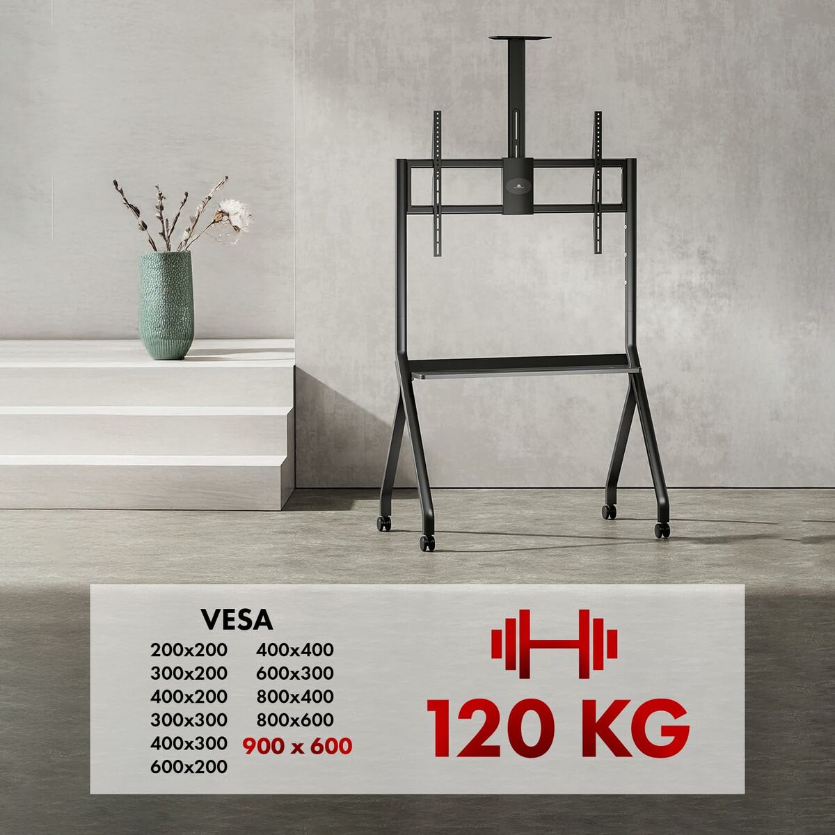 Afbeeldingen van Screen Table Support MacLean MC-114 B 100" 55"