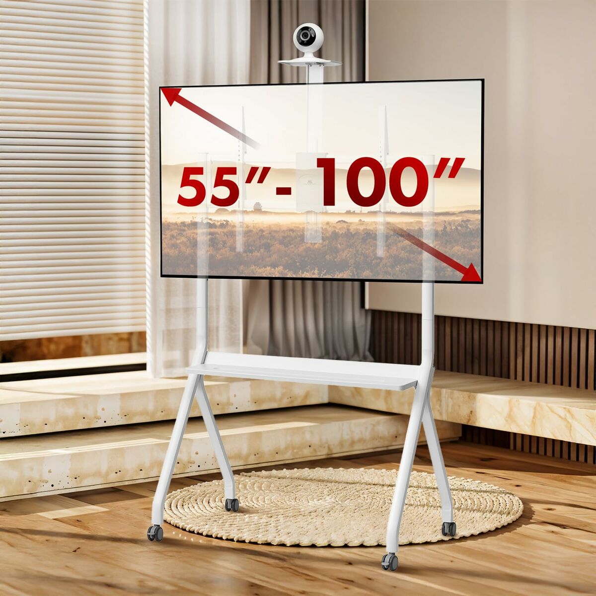 Afbeeldingen van Screen Table Support MacLean MC-114 W 100" 55"