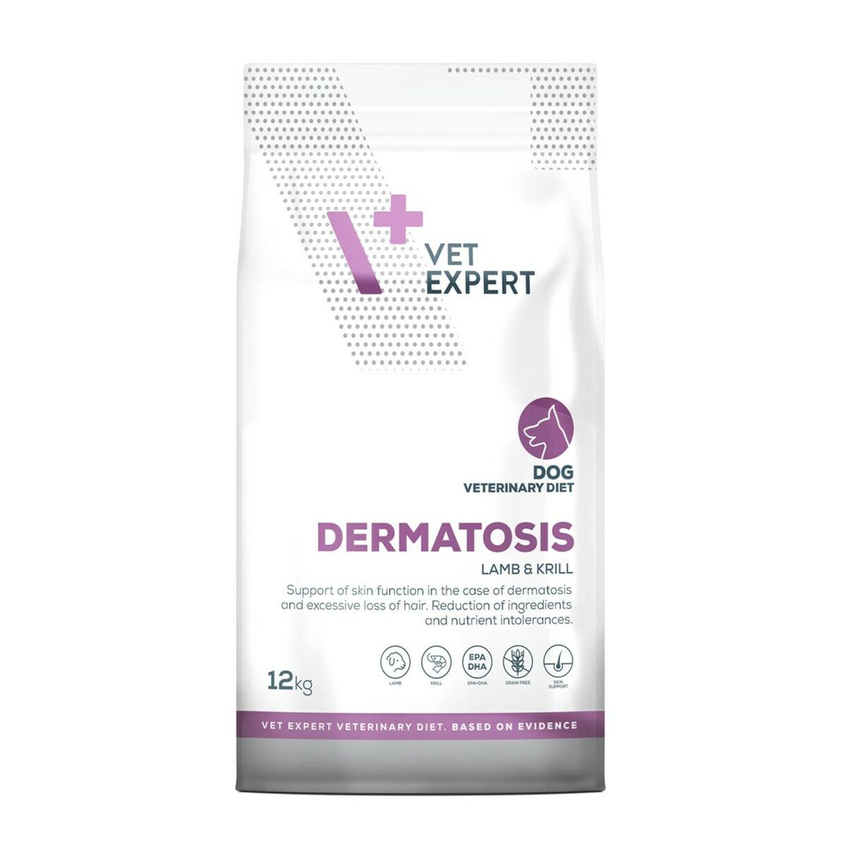 Φαγητό για ζώα VETEXPERT Dermatosis Dog Lamb & Krill Αρνί 12 kg