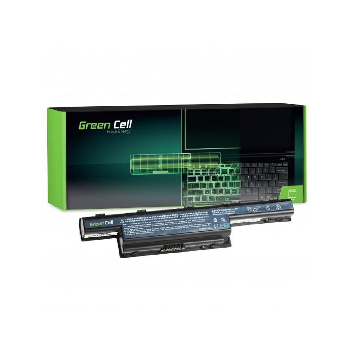 Batterie pour Ordinateur Portable Green Cell AC07 Noir 6600 MAH