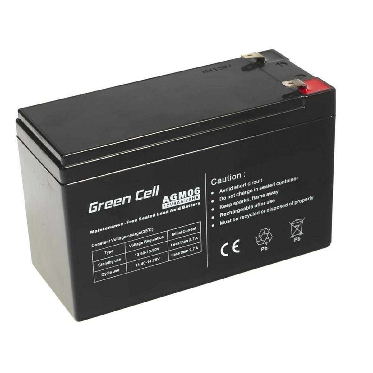 Batterie pour Système d'Alimentation Sans Interruption Green Cell AGM06 9 Ah 12 V