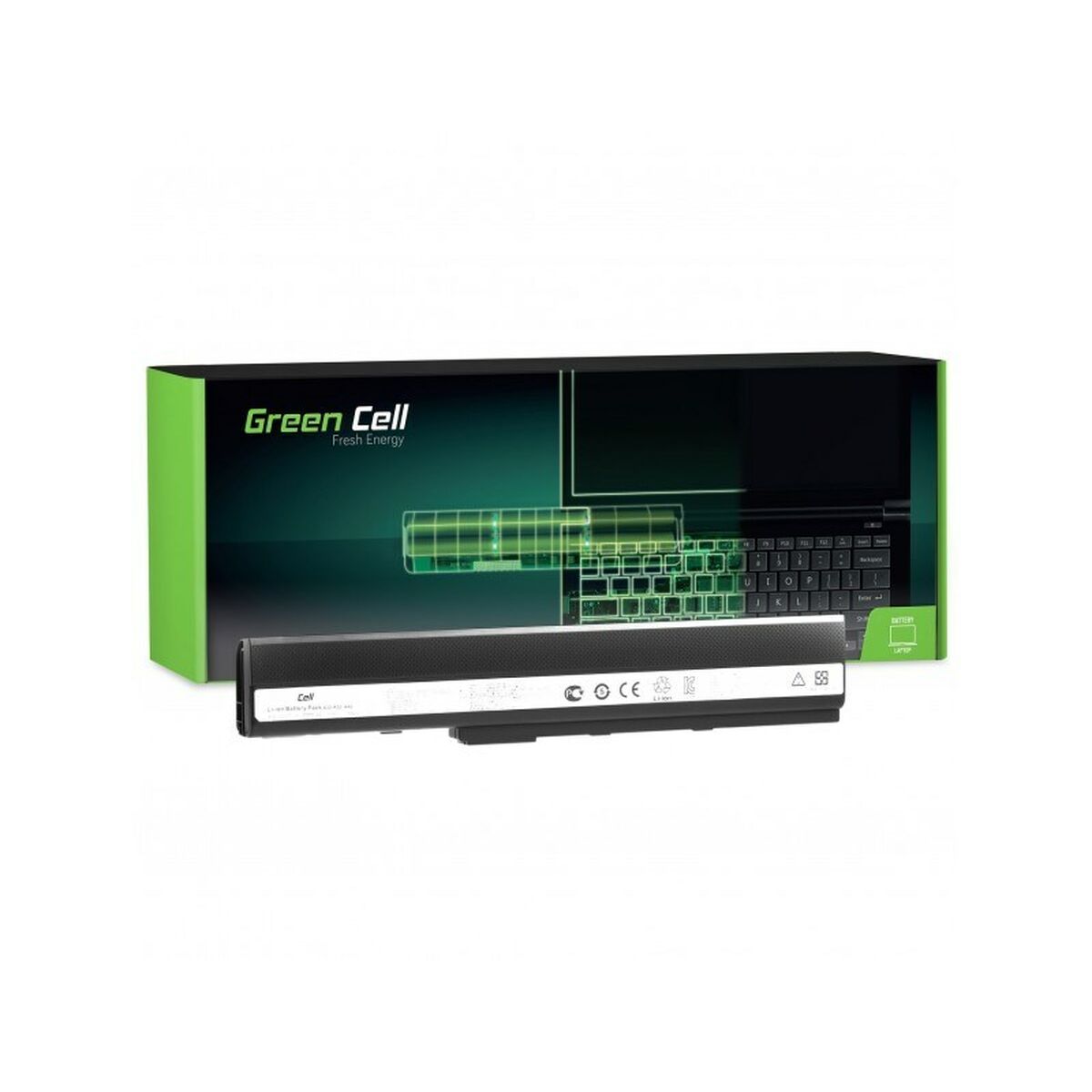 Batterie pour Ordinateur Portable Green Cell AS02 Noir 4400 mAh