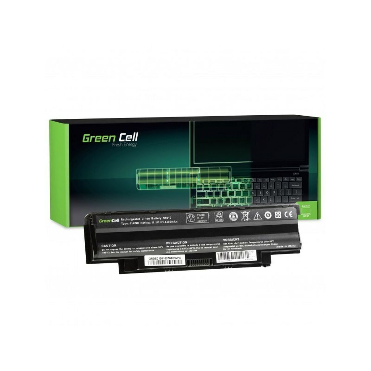 Batterie pour Ordinateur Portable Green Cell DE01 Noir 4400 mAh