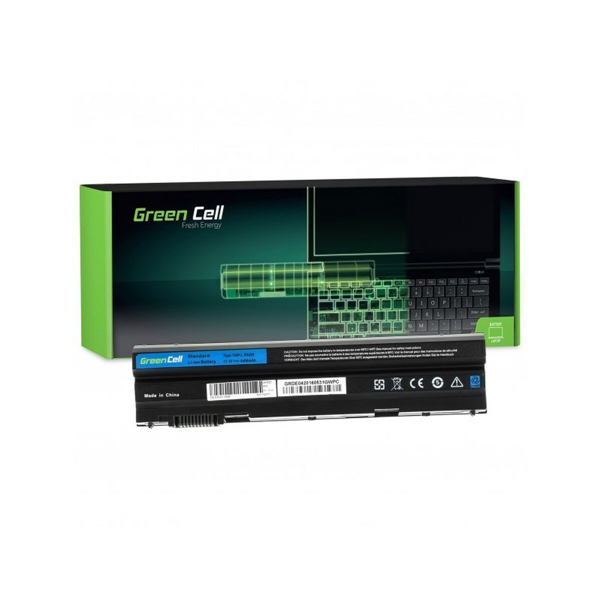 Batterie pour Ordinateur Portable Green Cell DE04 Noir 4400 mAh