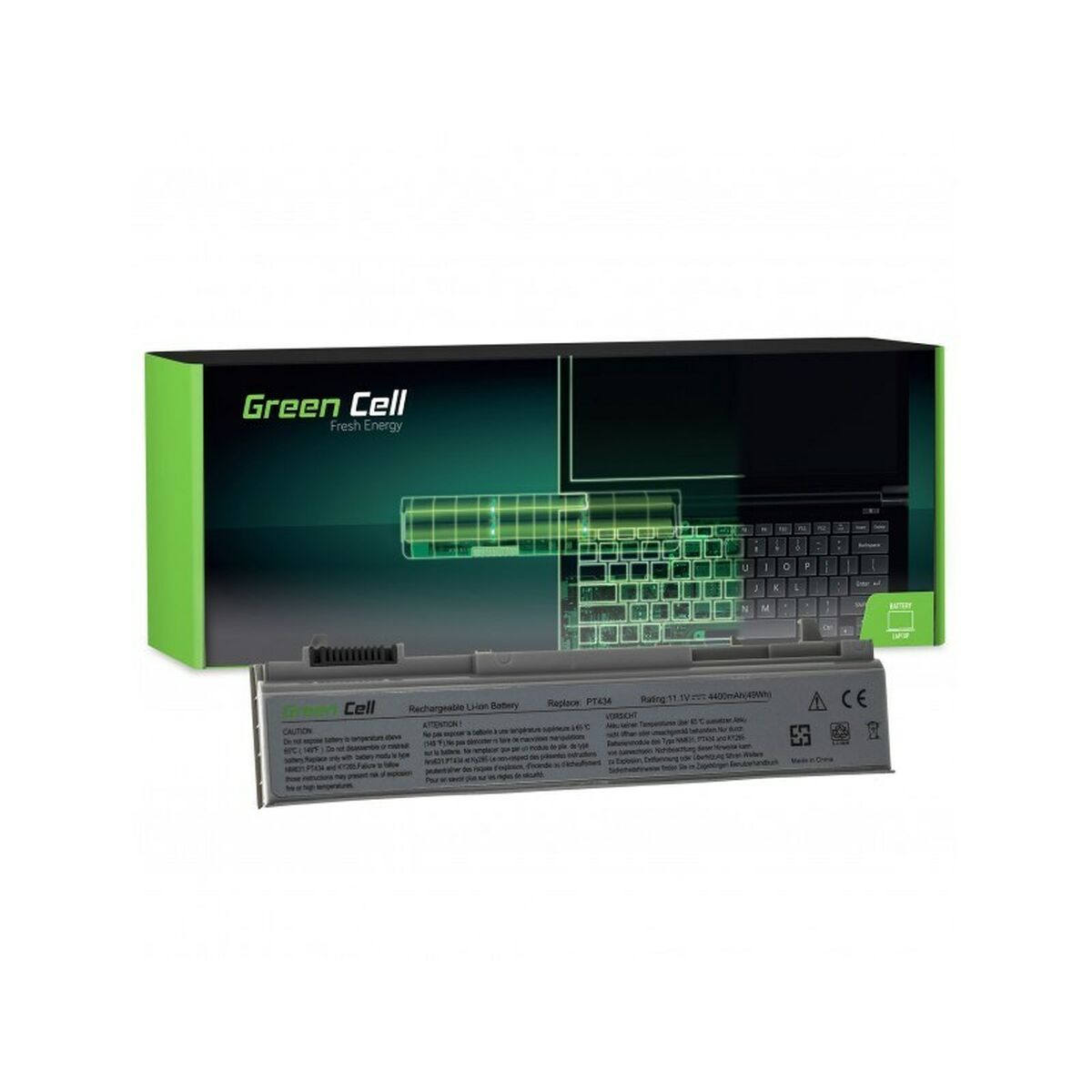 Batterie pour Ordinateur Portable Green Cell DE09 Argenté 4400 mAh