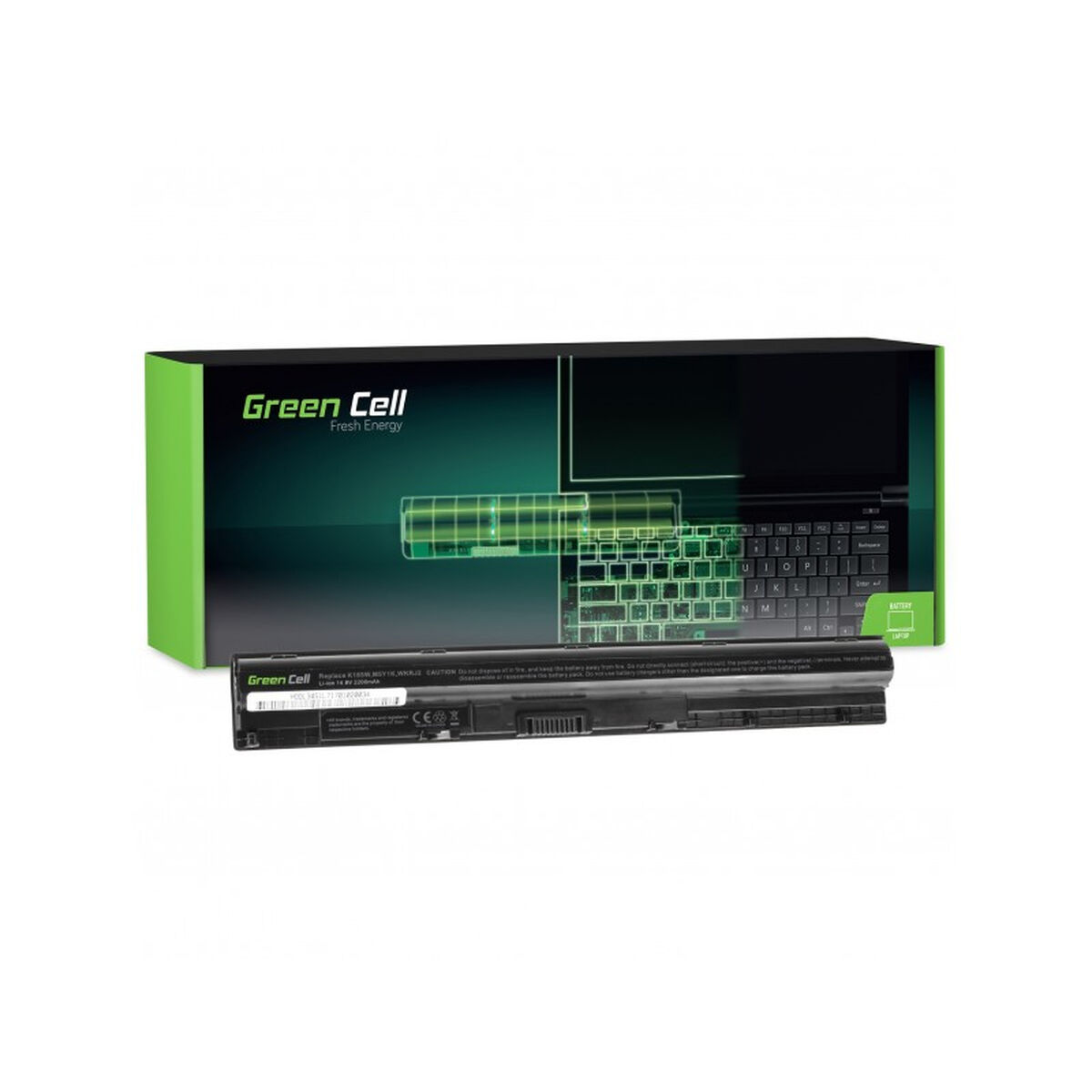 Batterie pour Ordinateur Portable Green Cell DE77 Noir 2200 mAh