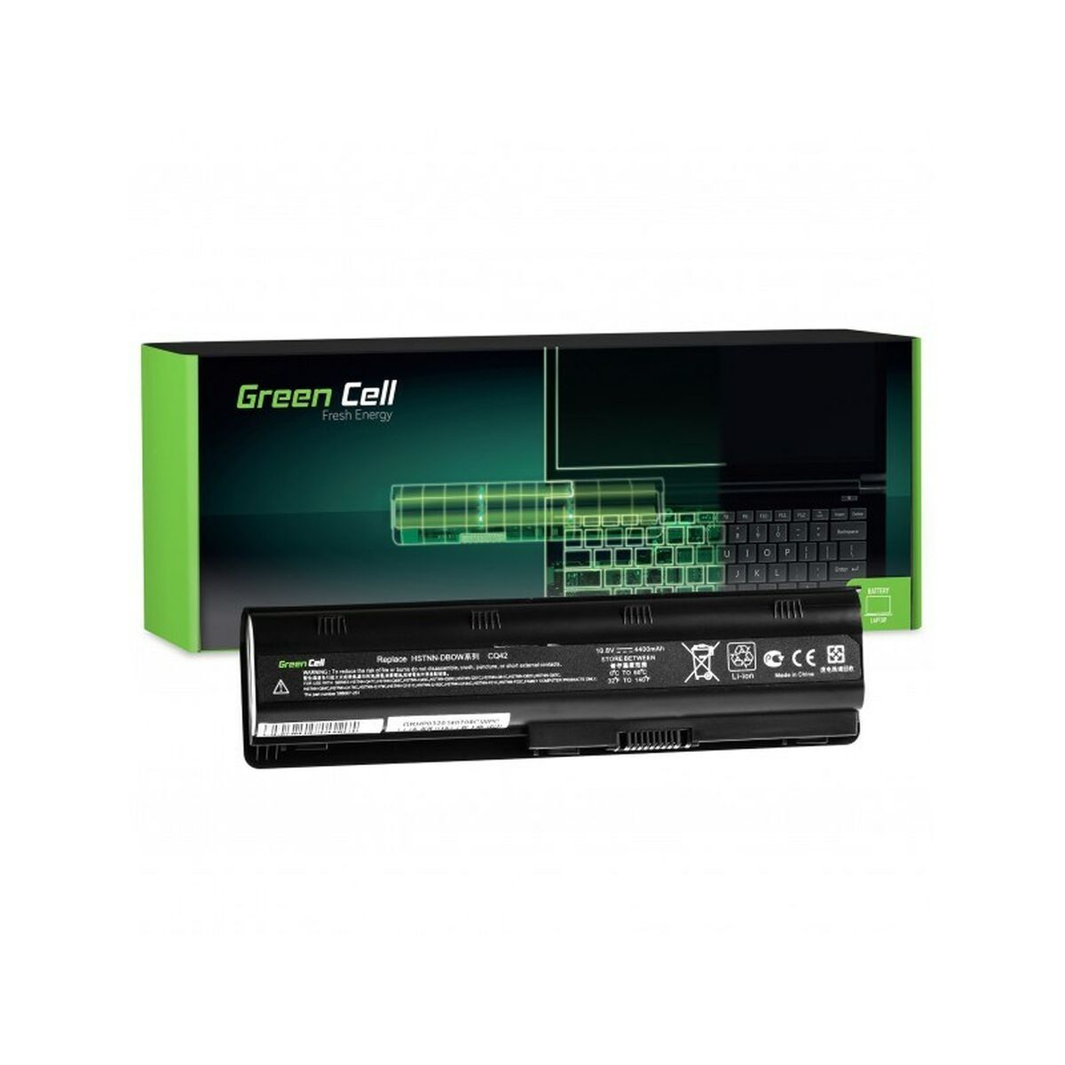 Laptop batteri Green Cell HP03 Sort 4400 mAh