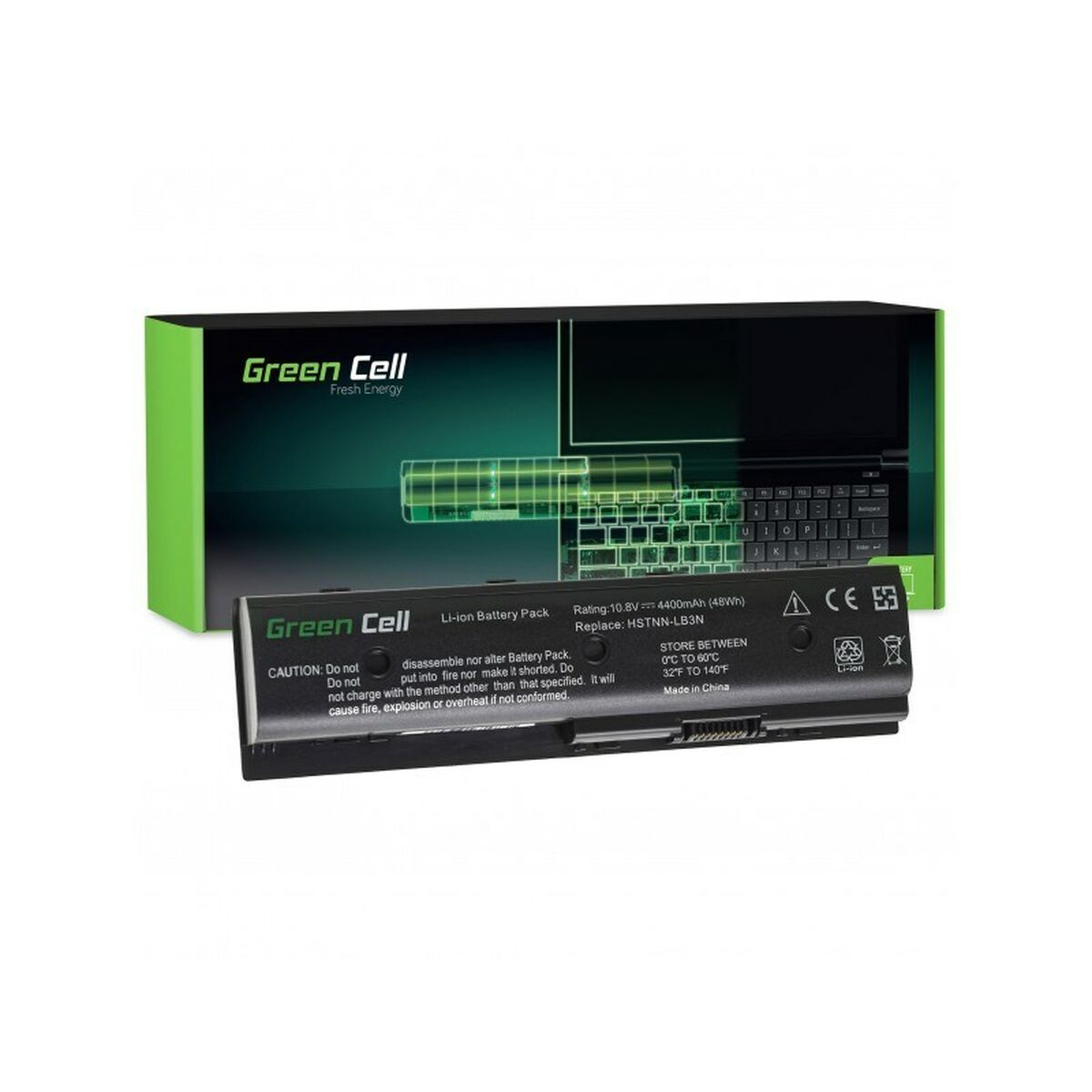 Batterie pour Ordinateur Portable Green Cell HP32 Noir 4400 mAh