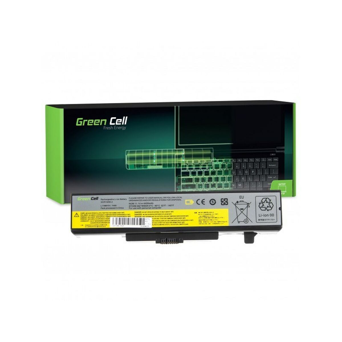 Batterie pour Ordinateur Portable Green Cell LE34_AD_2 Noir 4400 mAh