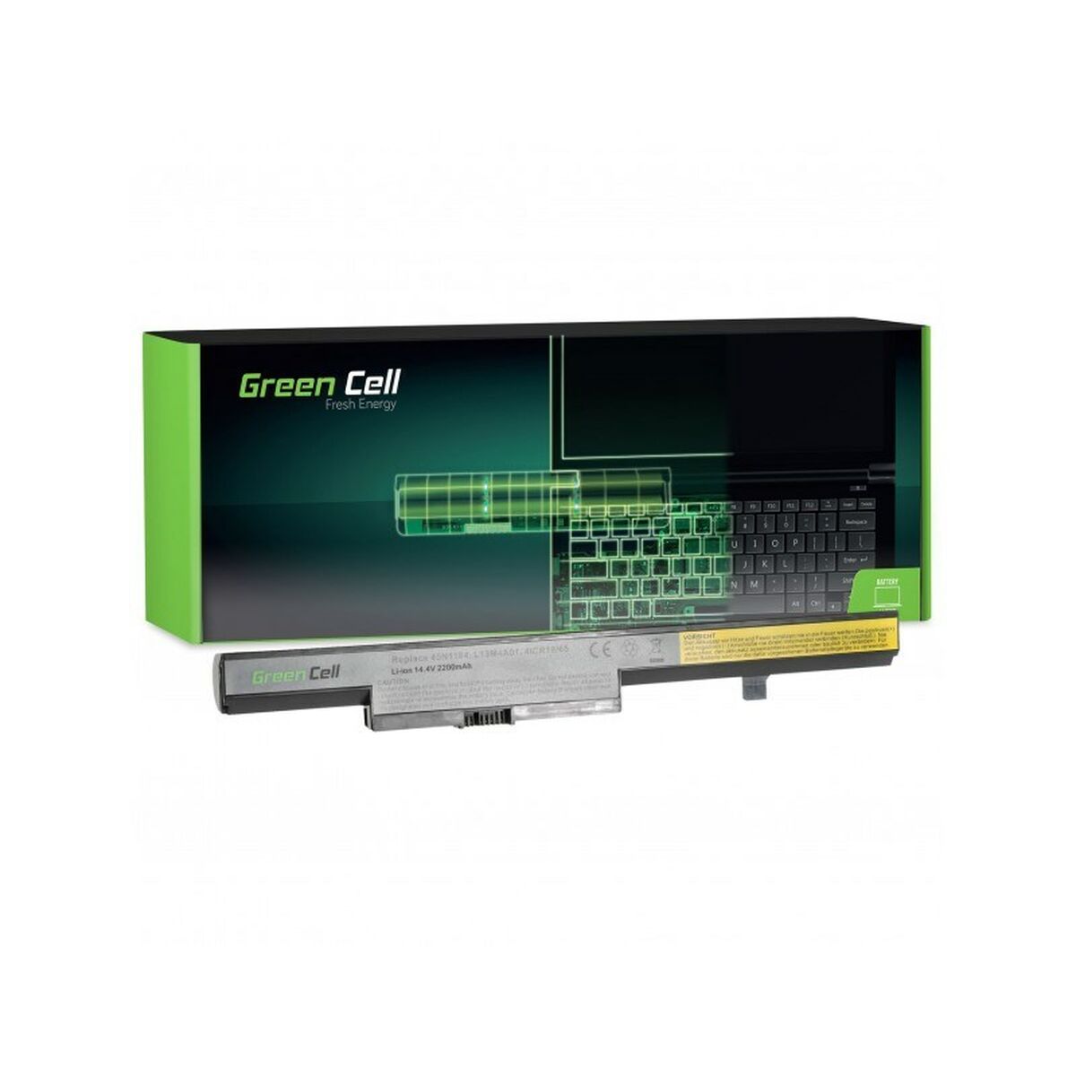 Batterie pour Ordinateur Portable Green Cell LE69 Noir 2200 mAh