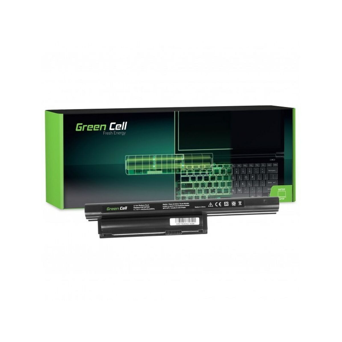 Batterie pour Ordinateur Portable Green Cell SY08 Noir