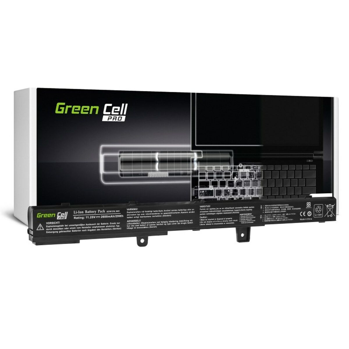 Batterie pour Ordinateur Portable Green Cell AS90 Noir 2600 mAh