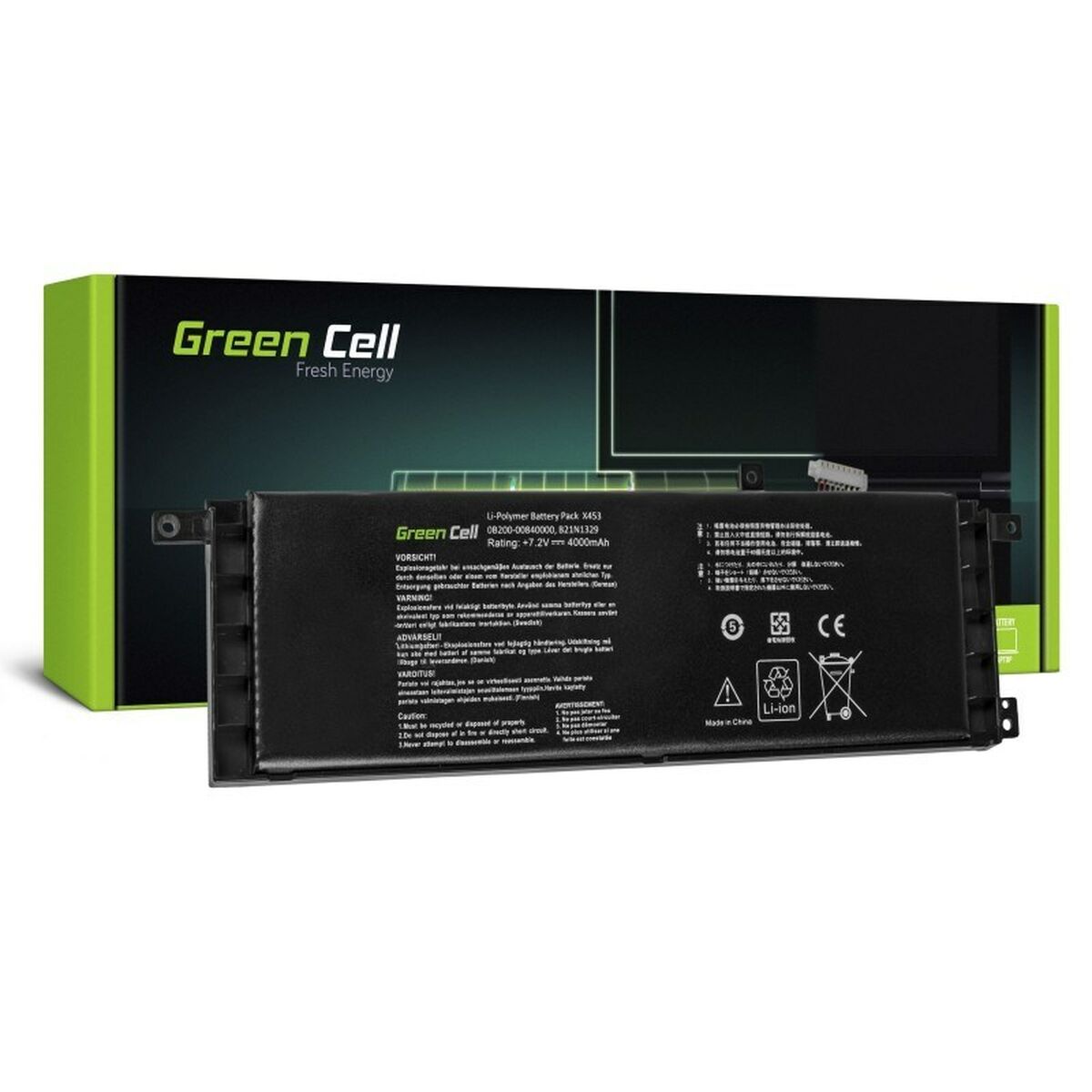Batterie pour Ordinateur Portable Green Cell AS80 Noir 4400 mAh