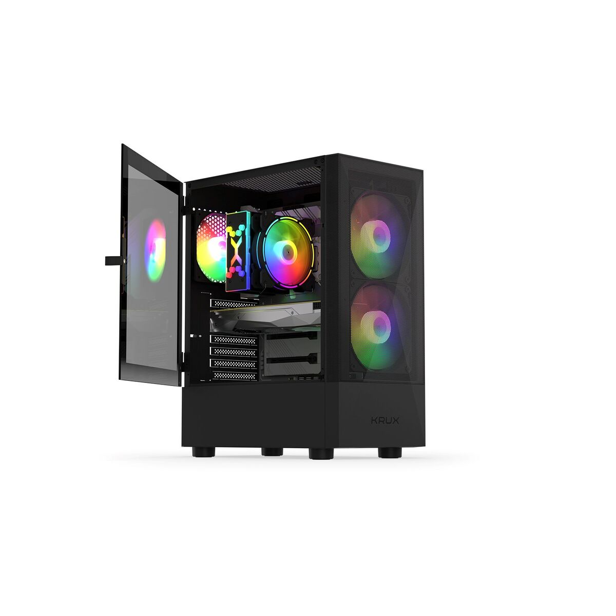 Afbeeldingen van ATX/mATX Semi-tower Box Krux VACO KRX0132 Black