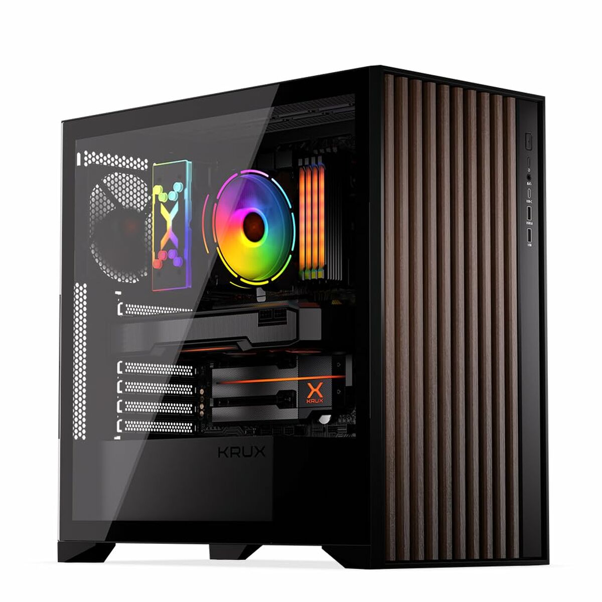 Afbeeldingen van ATX Semi-tower Box Krux KRXD008 Black