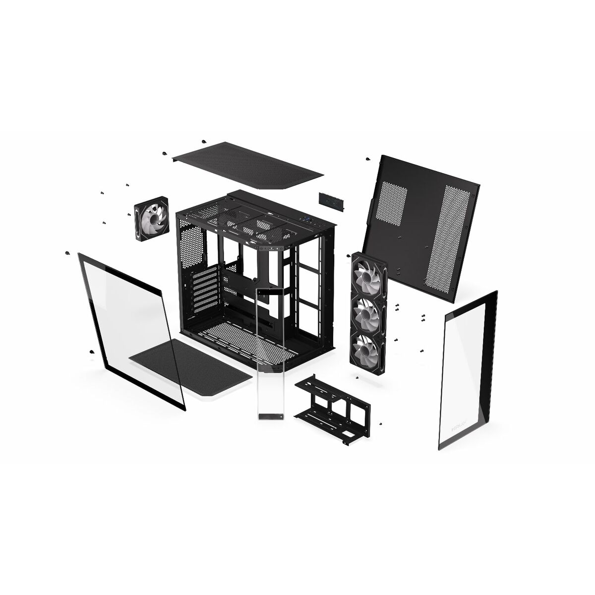 Afbeeldingen van ATX Semi-tower Box Krux KRXD010 Black