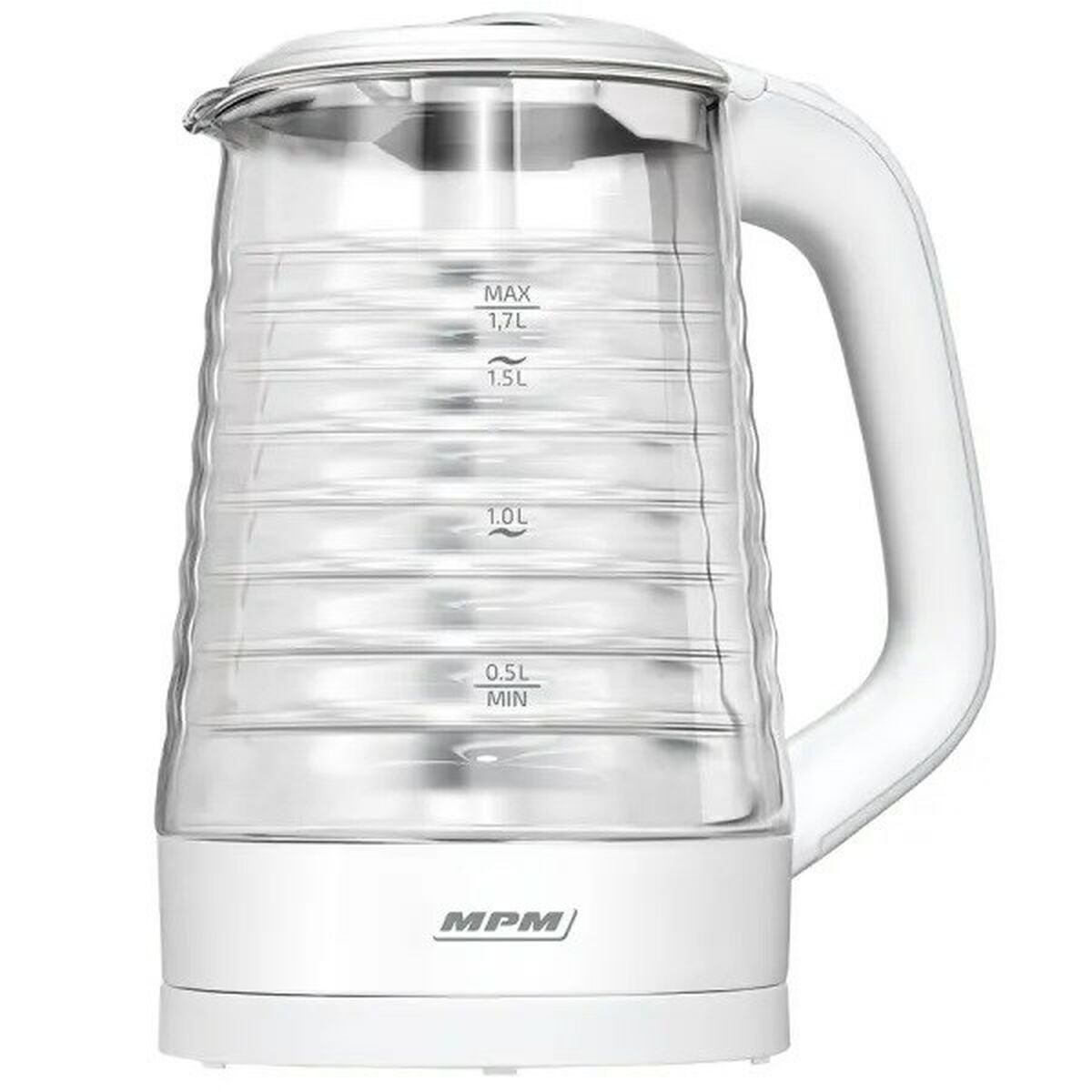 Bouilloire Mpm MCZ-124 Blanc verre 2200 W 1,7 L