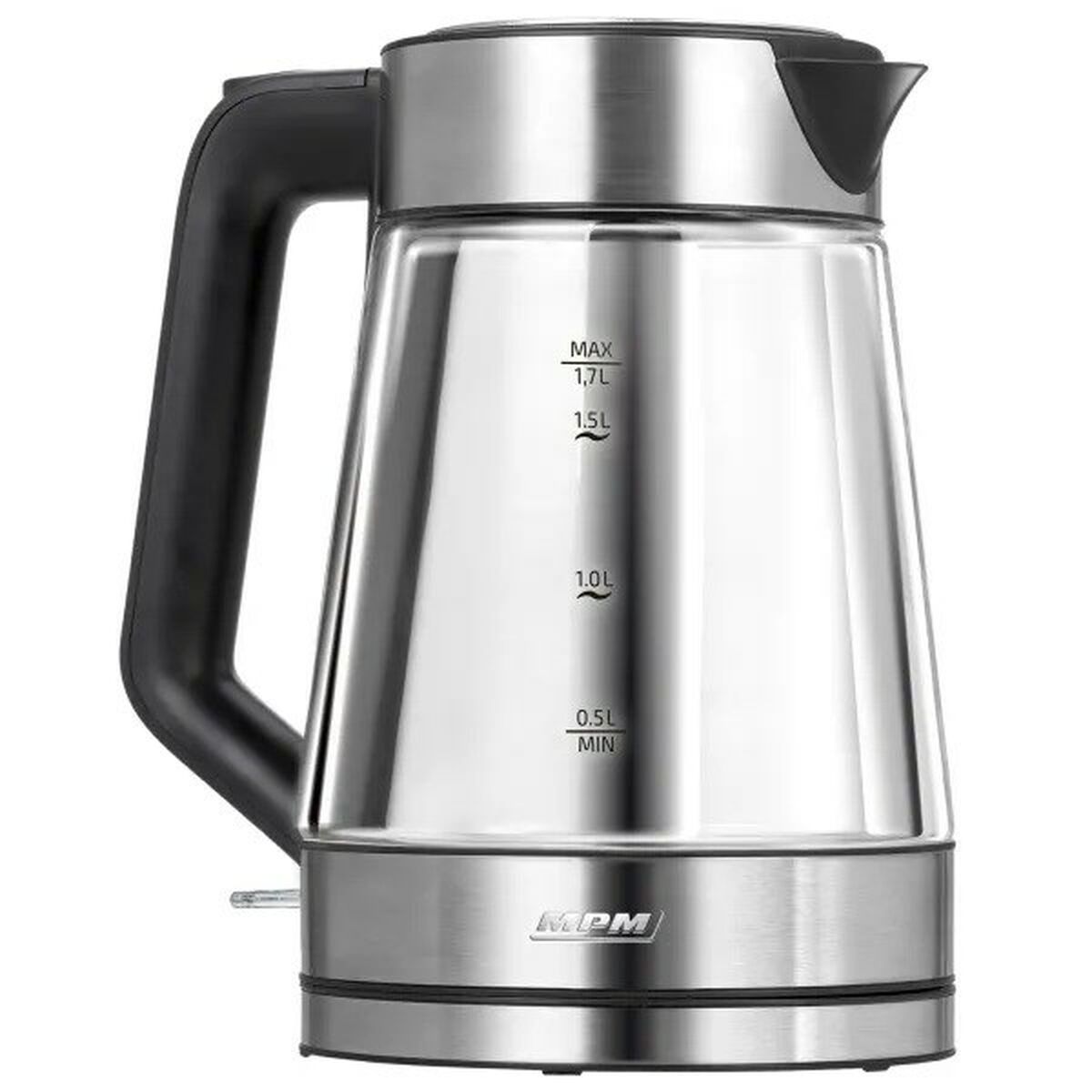 Image secondaire de Bouilloire Mpm MCZ-122 Noir Gris verre Acier inoxydable 2200 W 1,7 L