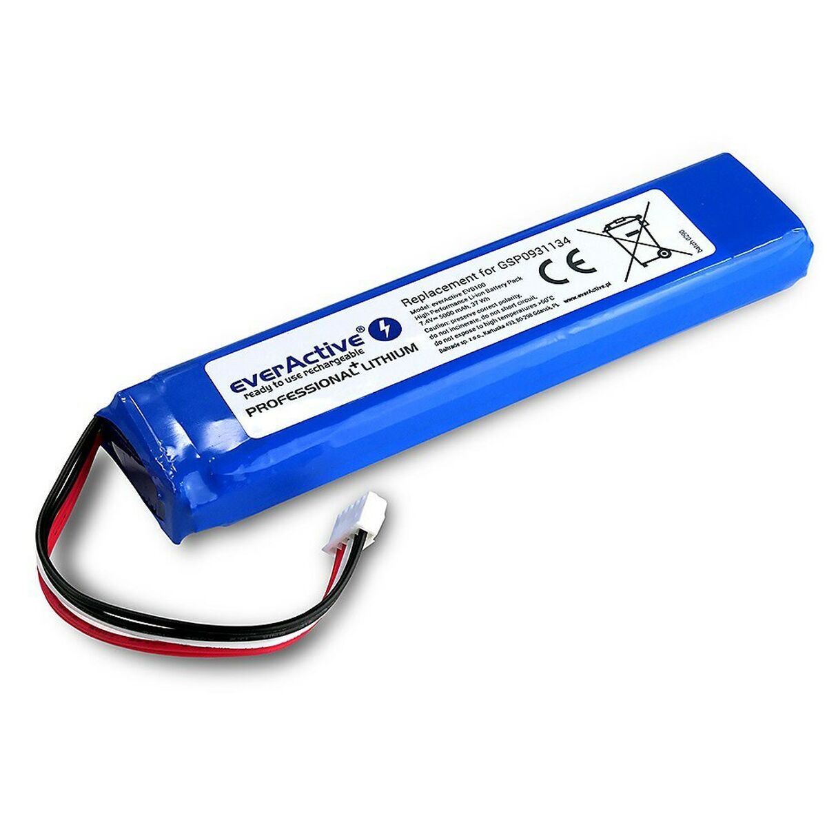Batterie au lithium rechargeable EverActive EVB100 Bleu