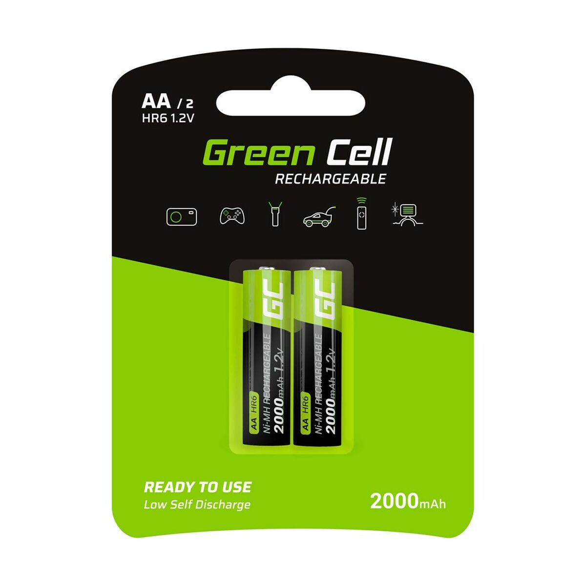 Batterie rechargeable Green Cell GR06 2000 mAh 1,2 V 1.2 V