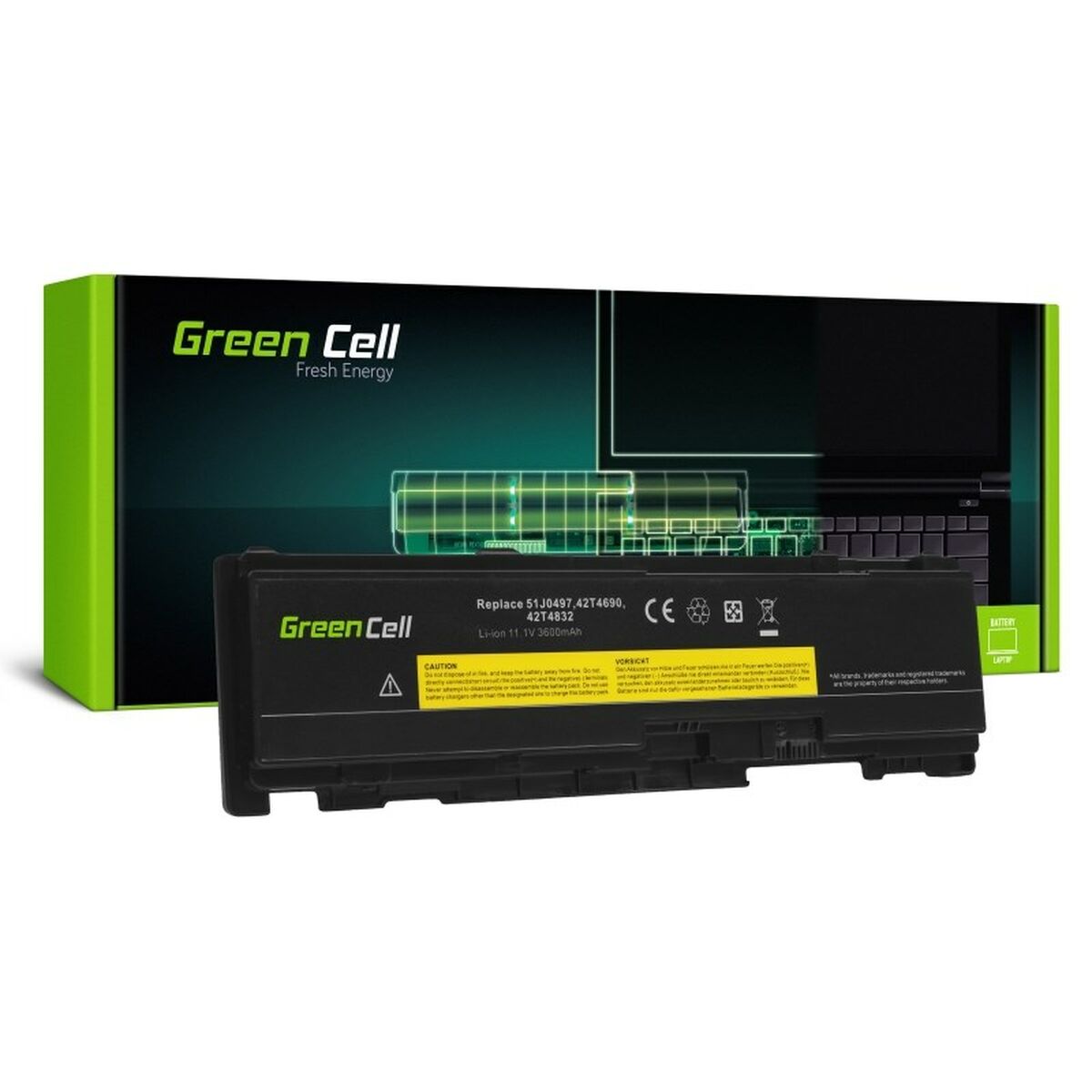 Batterie pour Ordinateur Portable Green Cell LE149 Noir 3600 mAh