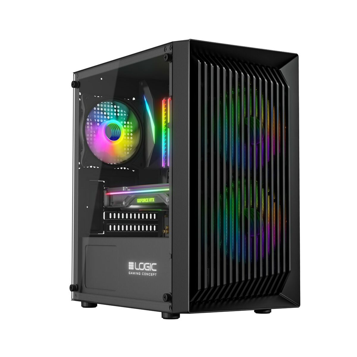 Afbeeldingen van ATX Semi-tower Box Logic ATOS ARGB Black