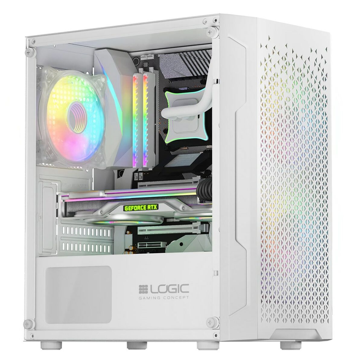 Afbeeldingen van ATX Semi-tower Box Logic ARAMIS ARGB White
