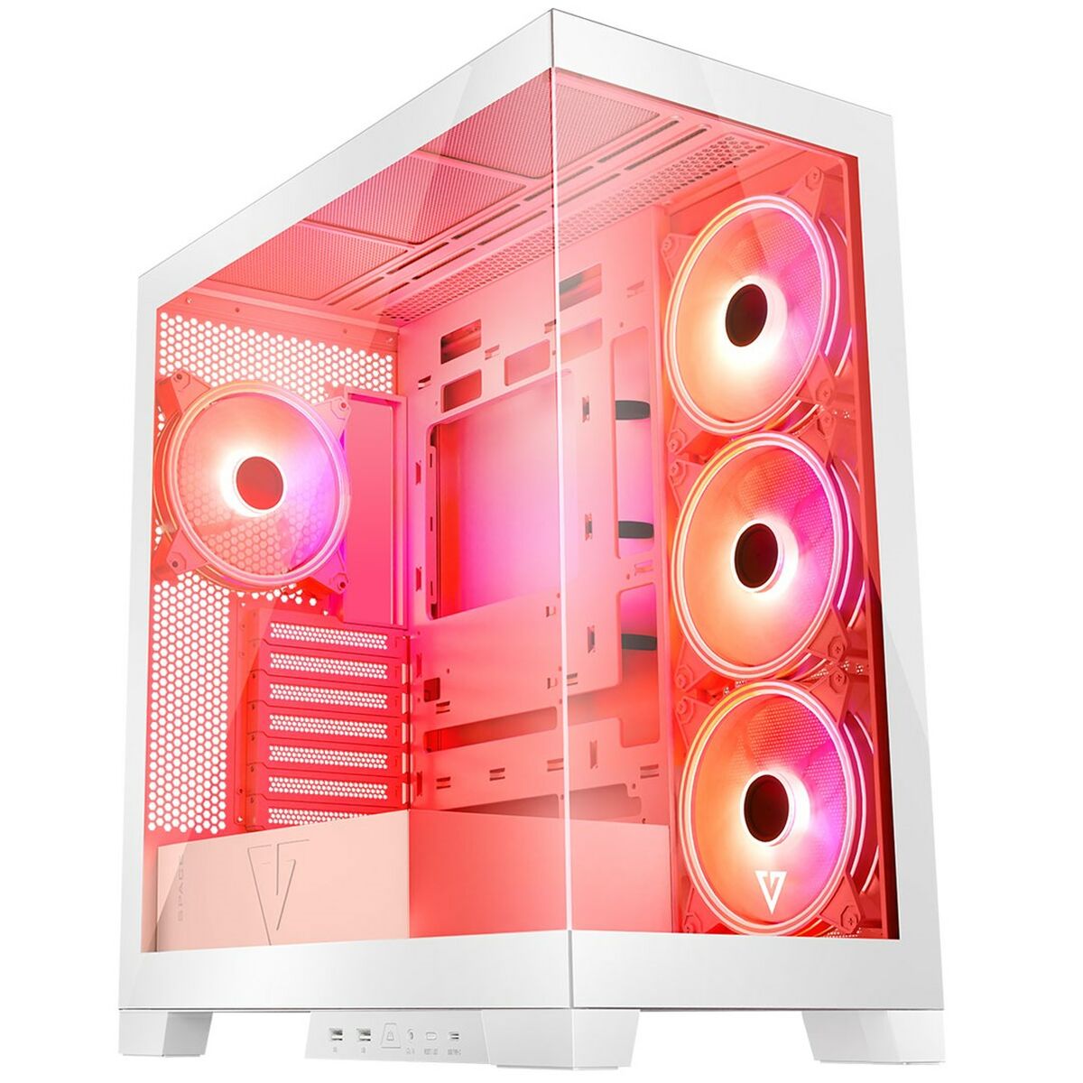 Afbeeldingen van ATX Semi-tower Box Modecom Volcano SPACE APEX ARGB White