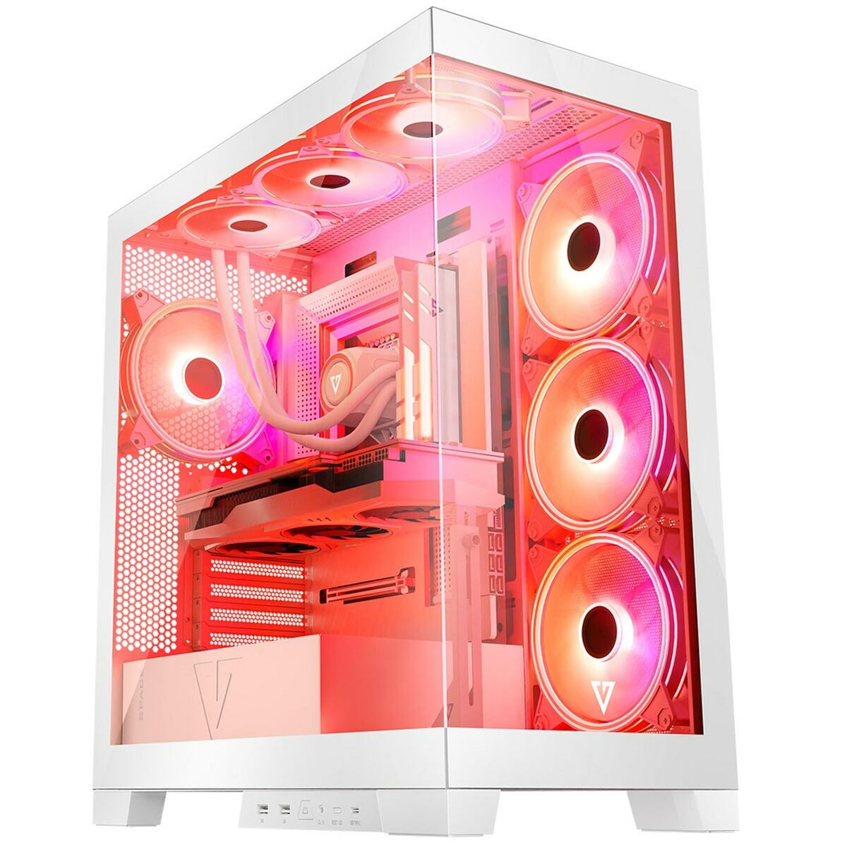 Afbeeldingen van ATX Semi-tower Box Modecom Volcano SPACE APEX ARGB White