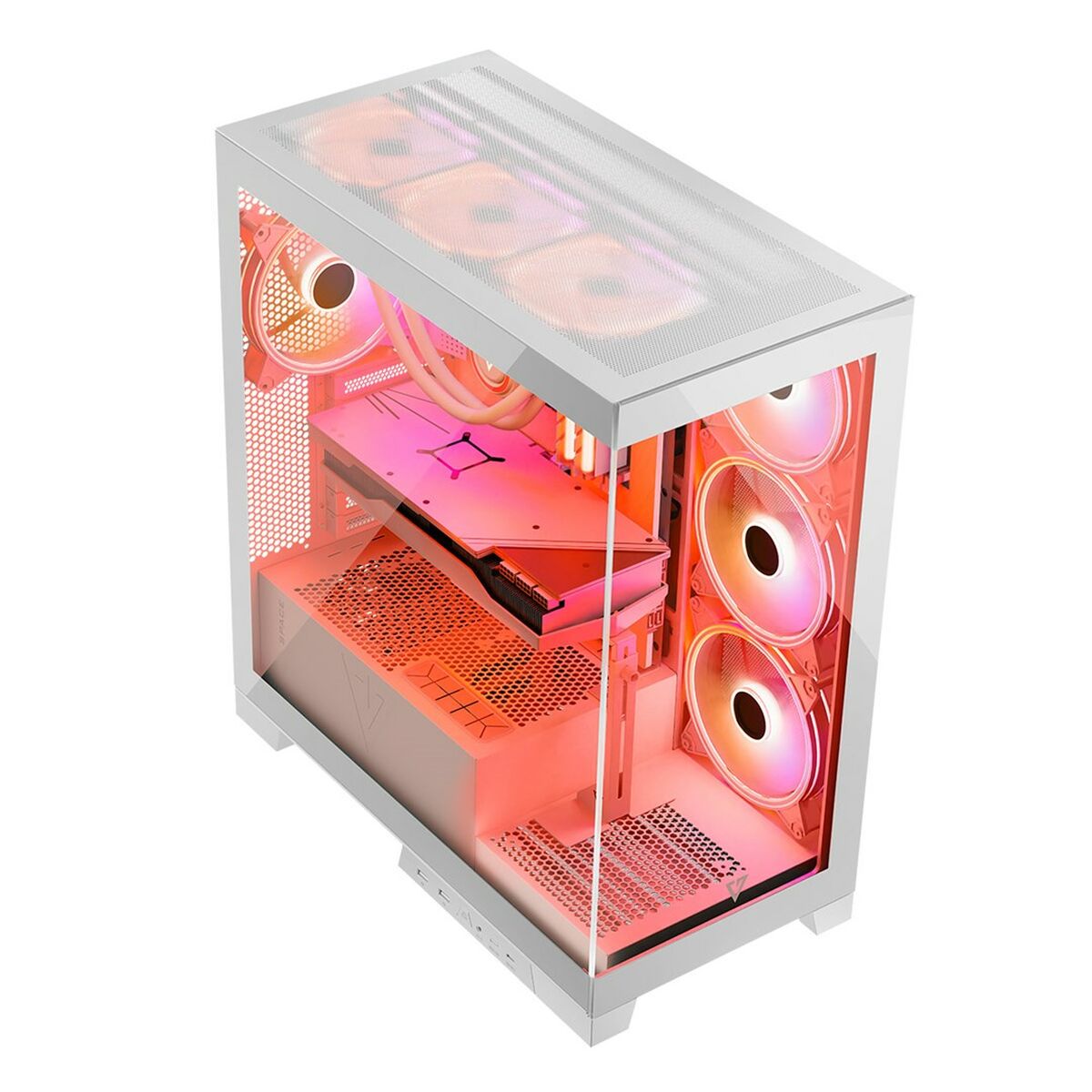 Afbeeldingen van ATX Semi-tower Box Modecom Volcano SPACE APEX ARGB White