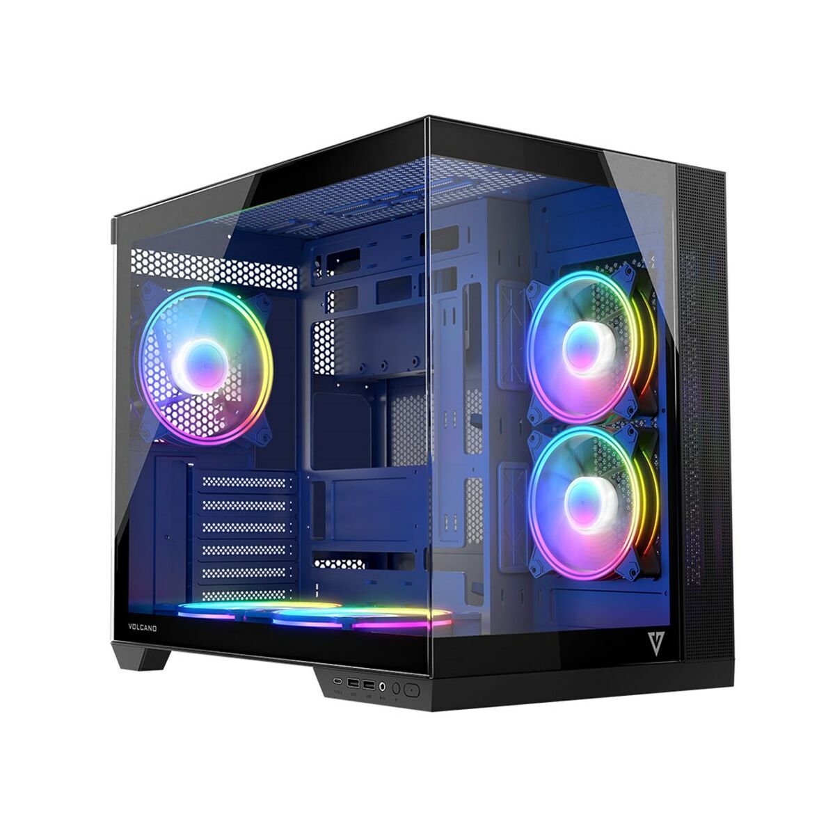 Afbeeldingen van ATX Semi-tower Box Modecom Volcano Panorama APEX ARGB Grey