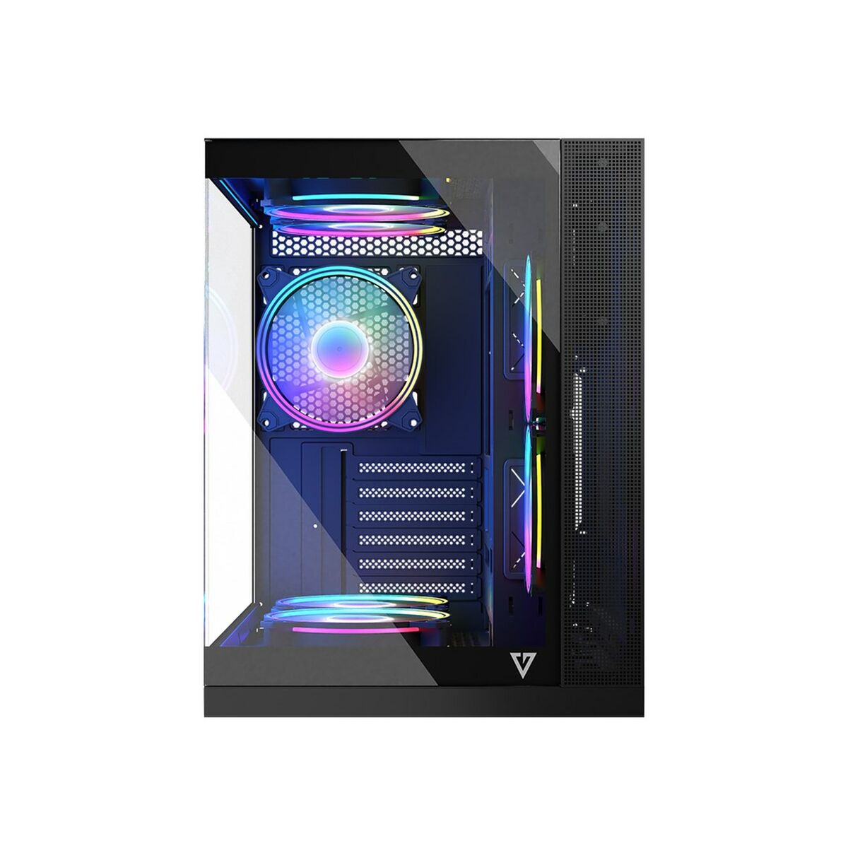 Afbeeldingen van ATX Semi-tower Box Modecom Volcano Panorama APEX ARGB Grey