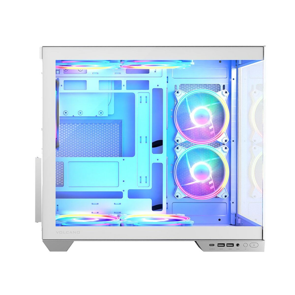 Afbeeldingen van ATX Semi-tower Box Modecom Volcano Panorama APEX ARGB White